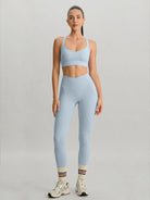 Women'S Knitted Nylon Sports Bra Sustainable Yoga Tops - BERLOOK