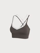 Women'S Knitted Nylon Sports Bra Sustainable Yoga Tops - BERLOOK
