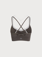 Women'S Knitted Nylon Sports Bra Sustainable Yoga Tops - BERLOOK