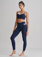 Women'S Knitted Nylon Sports Bra Sustainable Yoga Tops - BERLOOK