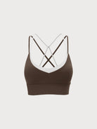 Women'S Knitted Nylon Sports Bra Sustainable Yoga Tops - BERLOOK