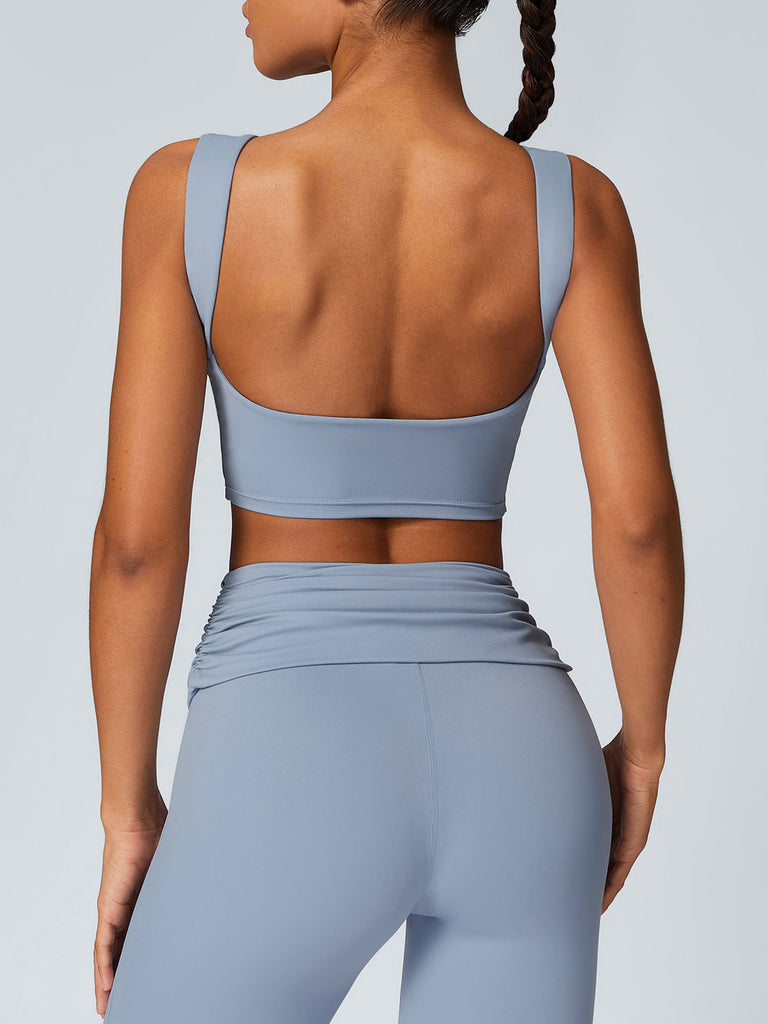 Women'S Knitted Nylon Yoga Tank Tops Sustainable Yoga Tops - BERLOOK