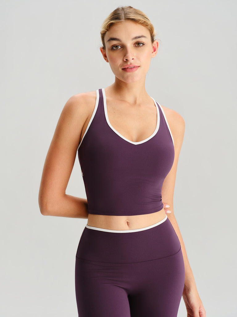 Women'S Knitted Nylon Yoga Tank Tops Sustainable Yoga Tops - BERLOOK
