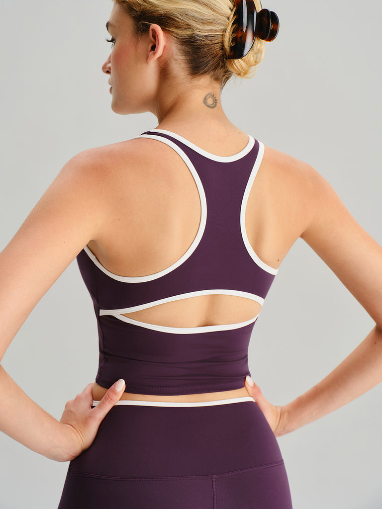 Women'S Knitted Nylon Yoga Tank Tops Sustainable Yoga Tops - BERLOOK