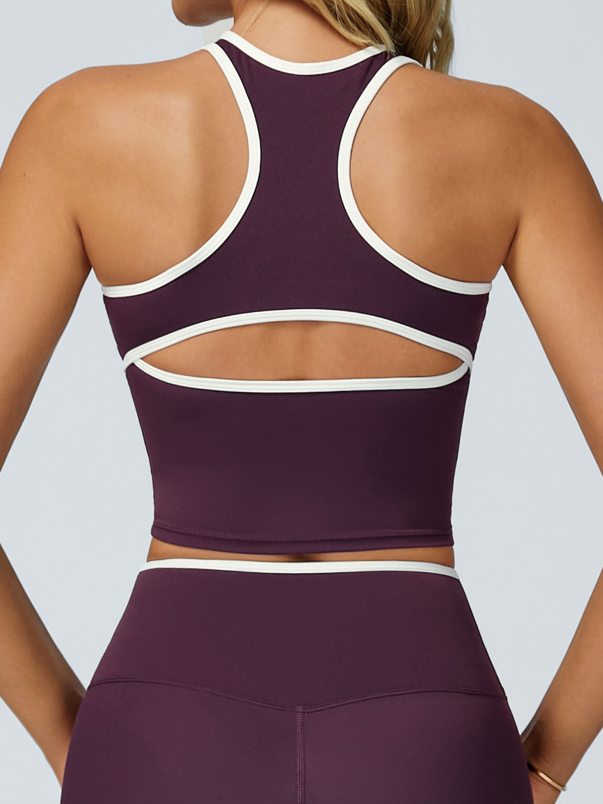 Women'S Knitted Nylon Yoga Tank Tops Sustainable Yoga Tops - BERLOOK