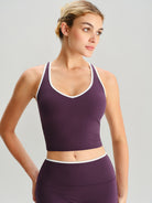 Women'S Knitted Nylon Yoga Tank Tops Sustainable Yoga Tops - BERLOOK