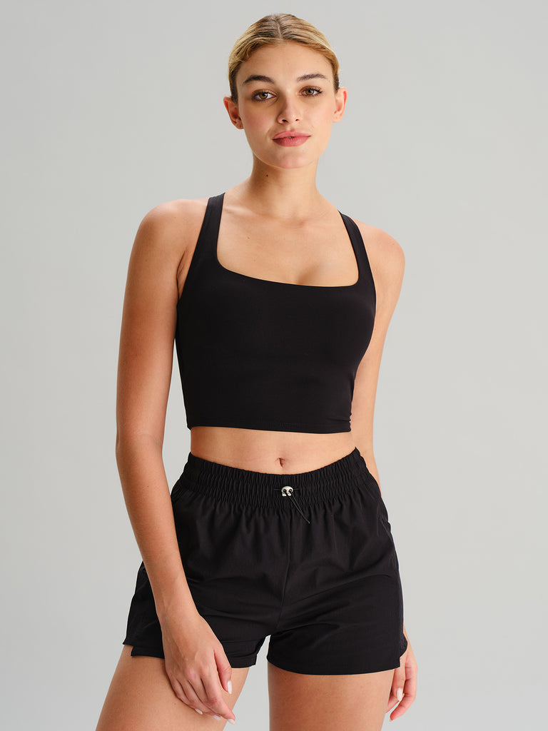 Women'S Knitted Nylon Yoga Tank Tops Sustainable Yoga Tops - BERLOOK
