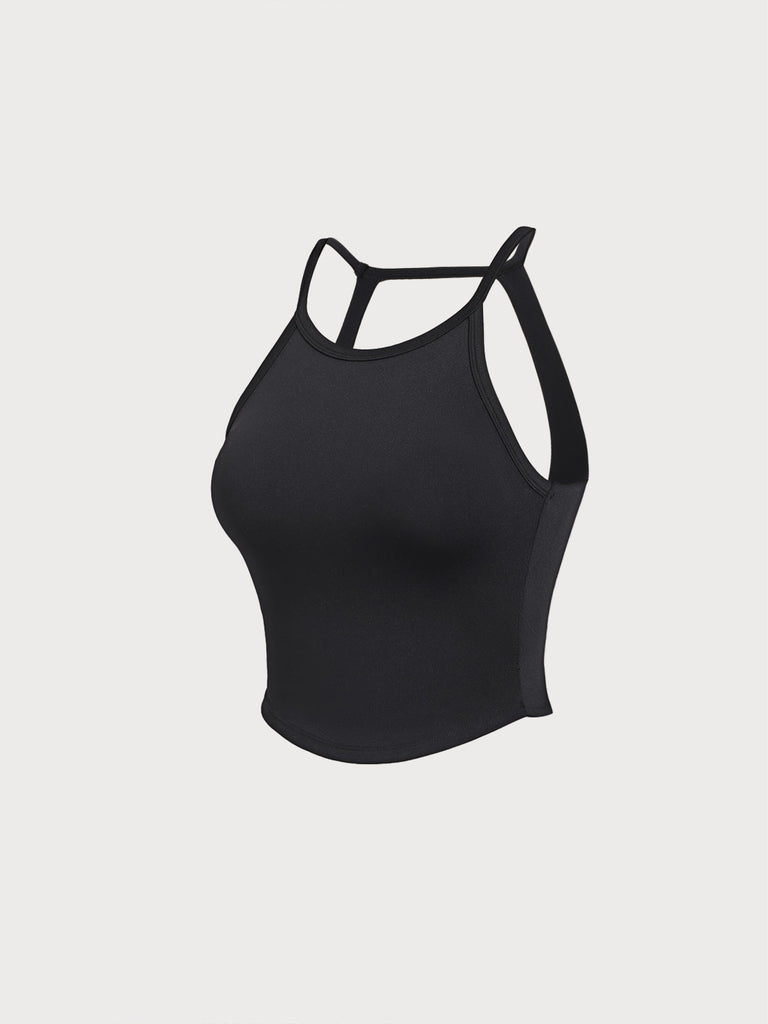 Women'S Knitted Nylon Yoga Tank Tops Sustainable Yoga Tops - BERLOOK