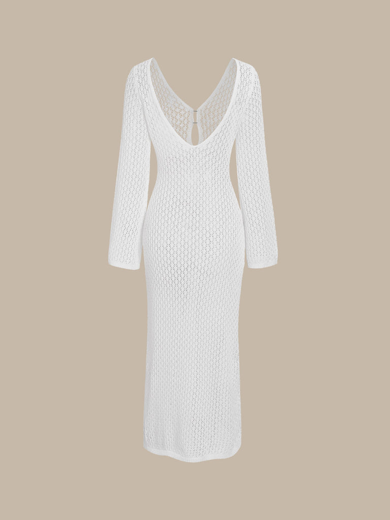 Women'S Knitted Polyester Cover-ups Sustainable Cover-ups - BERLOOK
