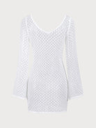 Women'S Knitted Polyester Crochet Mesh Skirt Blouse Sustainable Cover-ups - BERLOOK