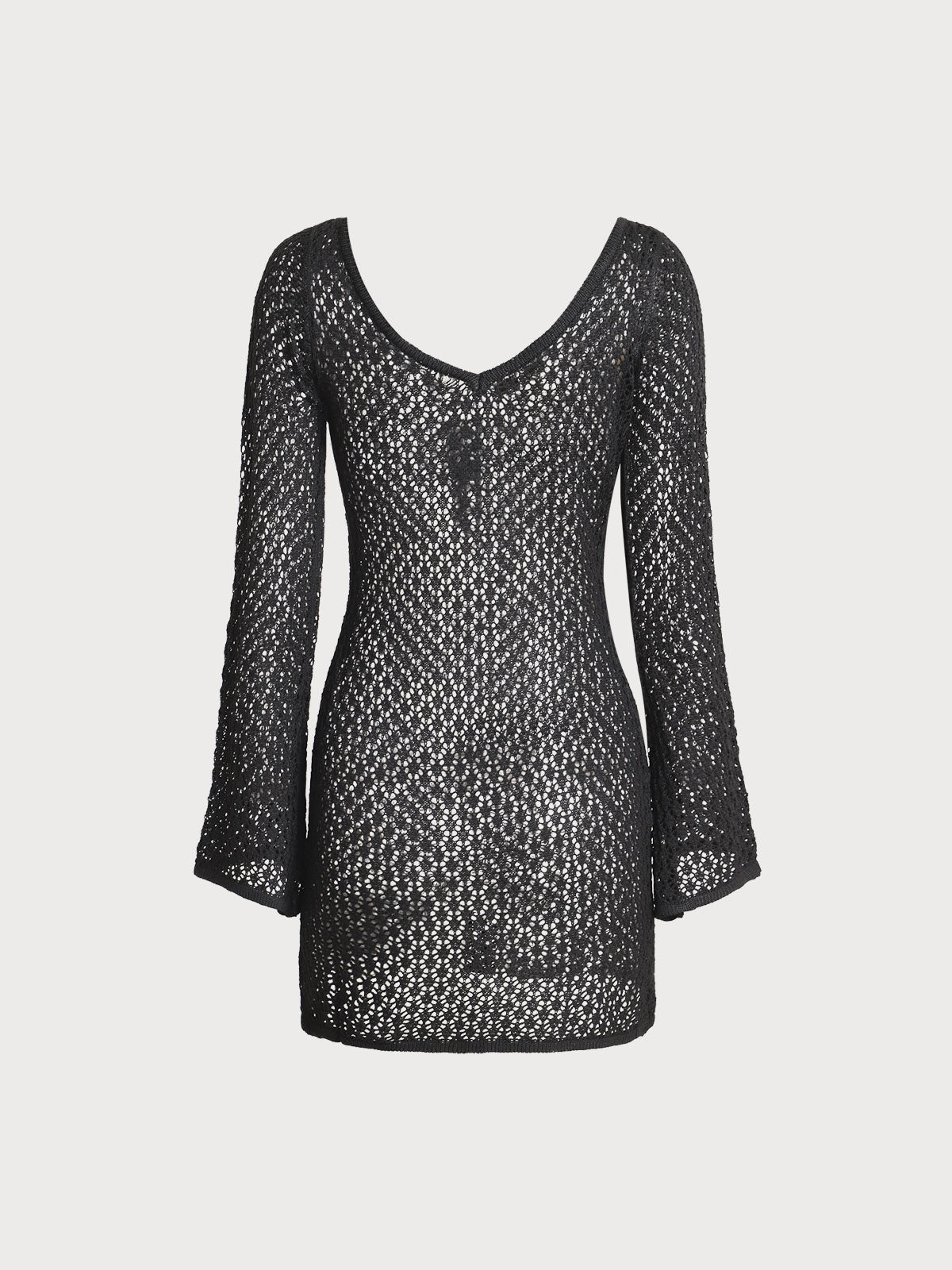 Women'S Knitted Polyester Crochet Mesh Skirt Blouse & Reviews - Black - Sustainable Cover-ups | BERLOOK Women'S Knitted Polyester Crochet Mesh Skirt Blouse & Reviews - Black - Sustainable Cover-ups | BERLOOK