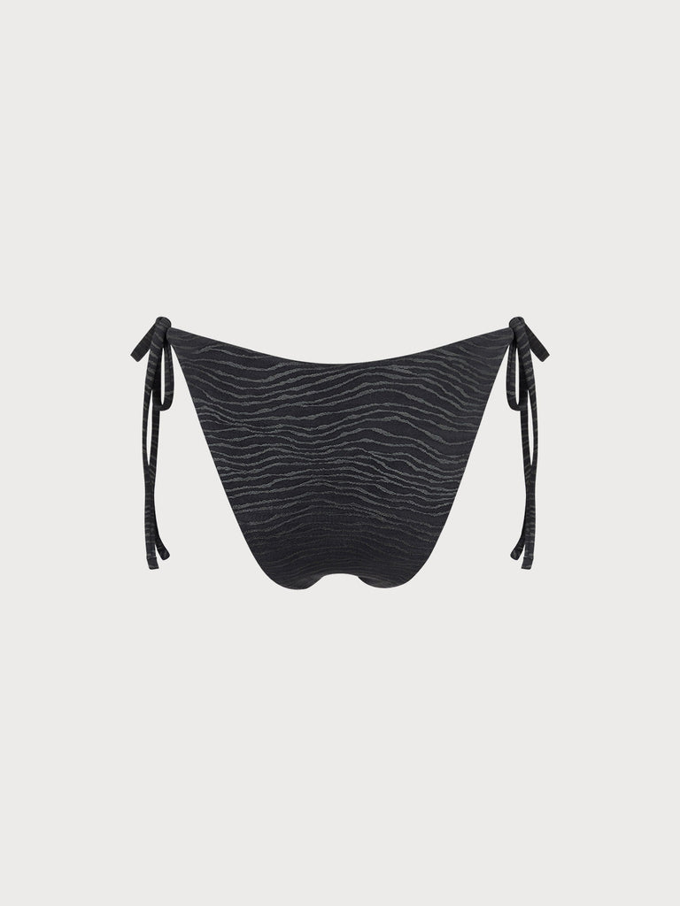 Women'S Knitted Reversible Zebra Print Bikini Bottoms Sustainable Bikinis - BERLOOK