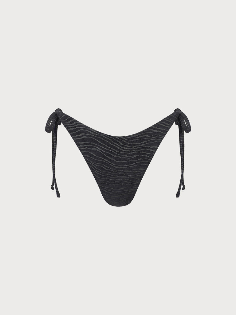 Women'S Knitted Reversible Zebra Print Bikini Bottoms Sustainable Bikinis - BERLOOK