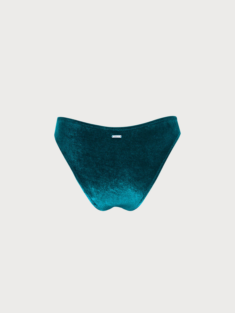Women'S Polyester Velvet Bikini Bottoms Sustainable Bikinis - BERLOOK