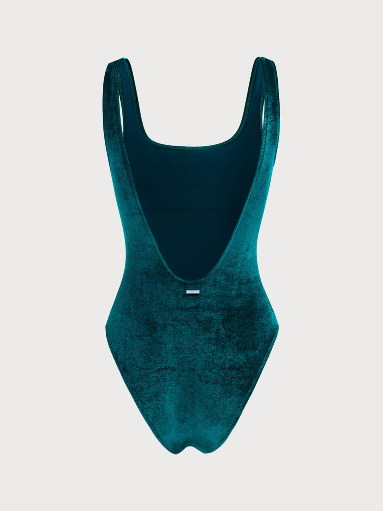 Women'S Polyester Velvet One-Piece Swimsuit Sustainable One-Pieces - BERLOOK
