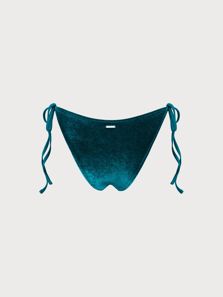 Women'S Polyester Velvet Tied Bikini Bottoms Sustainable Bikinis - BERLOOK