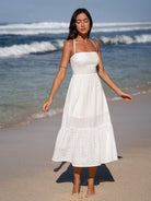 Women'S Woven Cotton Cover-ups Sustainable Beach Dress - BERLOOK