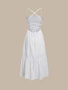 Women'S Woven Cotton Cover-ups Sustainable Beach Dress - BERLOOK