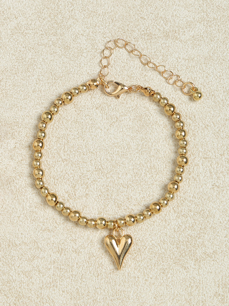 Women's Alloy Heart Necklace Bracelet Two-Piece Set Sustainable Necklaces - BERLOOK