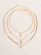 Women's Alloy Pearl Clavicle Necklace Gold Sustainable Necklaces - BERLOOK