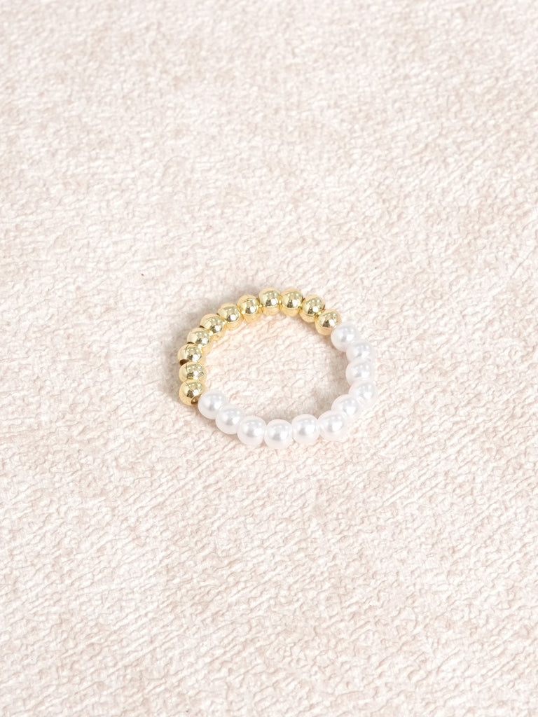 Women's Alloy Pearl Ring Sustainable Rings - BERLOOK