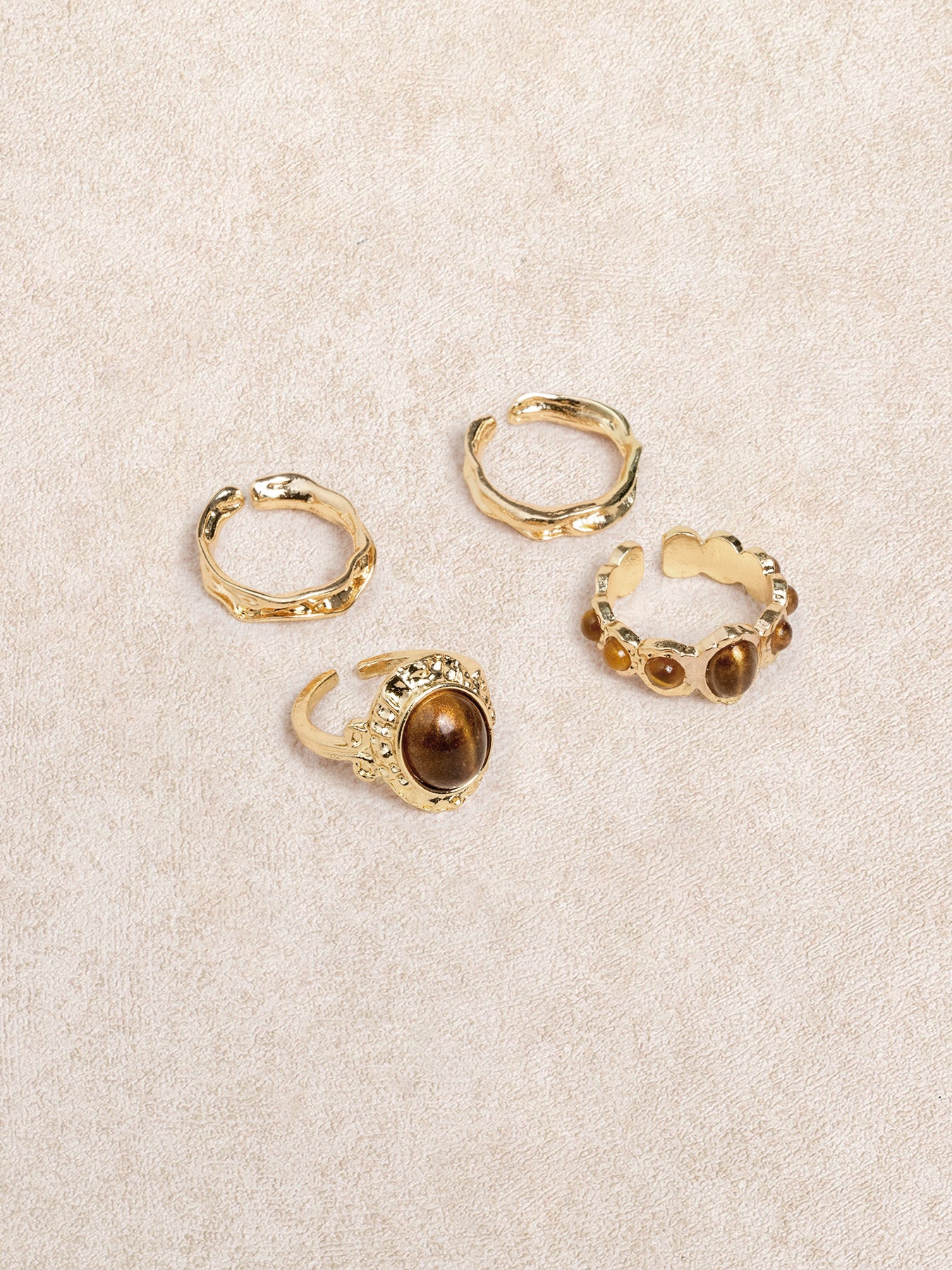 Women's Alloy Ring Gold Sustainable Rings - BERLOOK