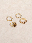 Women's Alloy Ring Gold Sustainable Rings - BERLOOK
