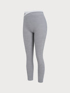 Women's Color-Block Knit Nylon Leggings Sustainable Yoga Bottoms - BERLOOK