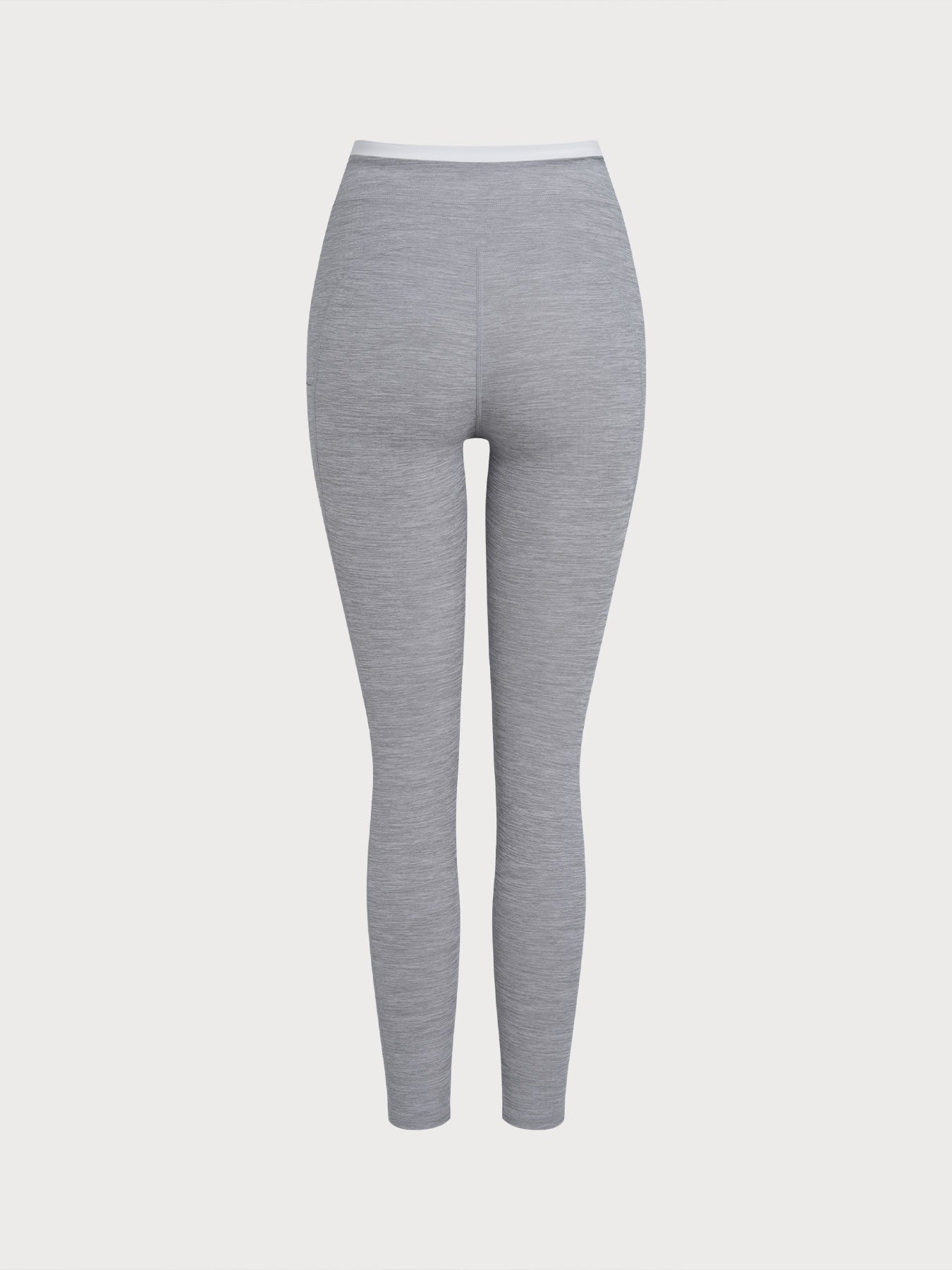 Women's Color-Block Knit Nylon Leggings Sustainable Yoga Bottoms - BERLOOK