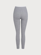 Women's Color-Block Knit Nylon Leggings Sustainable Yoga Bottoms - BERLOOK