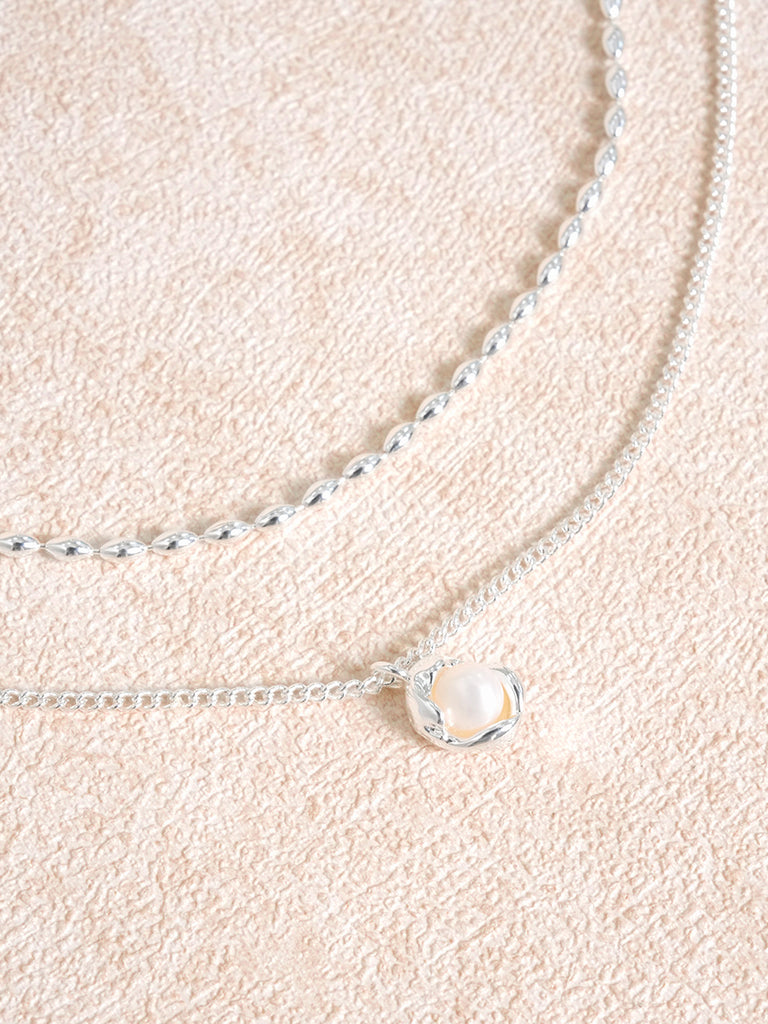 Women's Copper Pearl Necklace Sustainable Necklaces - BERLOOK