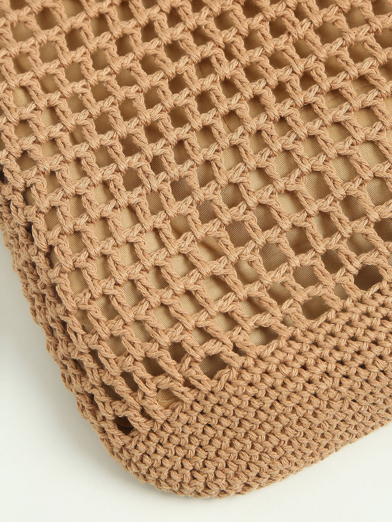 Women's Cotton Rope Woven Bag Sustainable Bags - BERLOOK