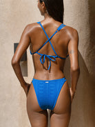 Women's Knit Nylon Bikini Bottom Sustainable Bikinis - BERLOOK