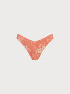 Women's Knit Nylon Bikini Bottoms Red Sustainable Bikinis - BERLOOK