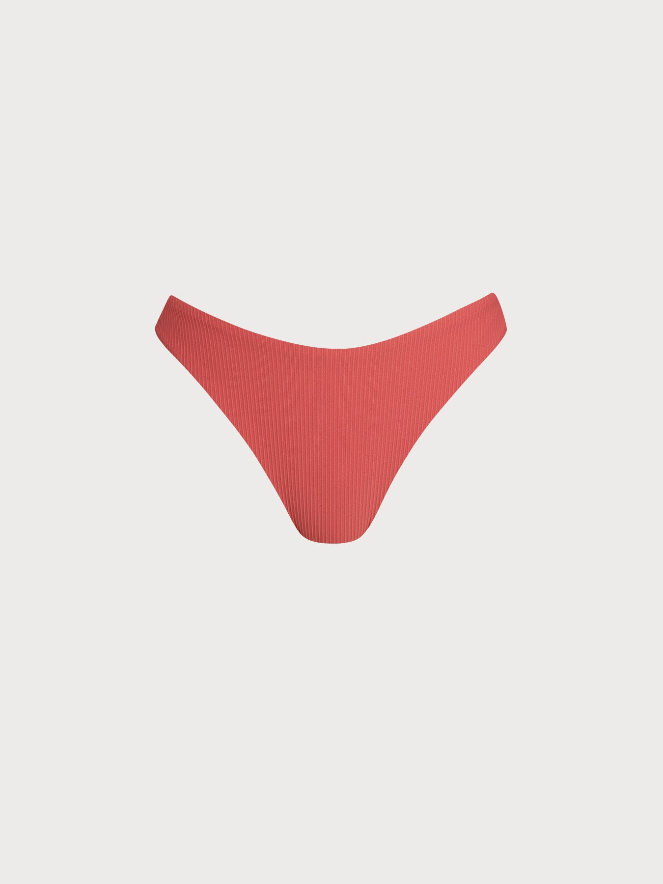 Women's Knit Nylon Bikini Bottoms Red Sustainable Bikinis - BERLOOK