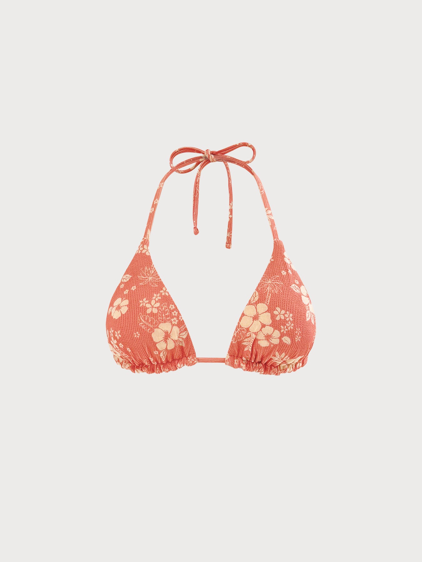 Women's Knit Nylon Bikini Tops Red Sustainable Bikinis - BERLOOK