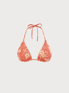 Women's Knit Nylon Bikini Tops Red Sustainable Bikinis - BERLOOK