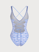 Women's Knit Nylon One-Piece Swimsuit Sustainable One-Pieces - BERLOOK