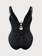 Women's Knit Nylon Plus-Size One-Piece Swimsuit Sustainable Plus Size One-Pieces - BERLOOK