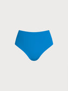 Women's Knit Nylon Plus Size Bikini Bottom Blue Sustainable Plus Size Bikinis - BERLOOK