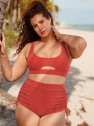 Women's Knit Nylon Plus Size Bikini Bottom Sustainable Plus Size Bikinis - BERLOOK