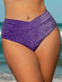 Women's Knit Nylon Plus Size Bikini Bottom Sustainable Plus Size Bikinis - BERLOOK