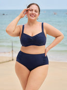 Women's Knit Nylon Plus Size Bikini Bottoms Sustainable Plus Size Bikinis - BERLOOK