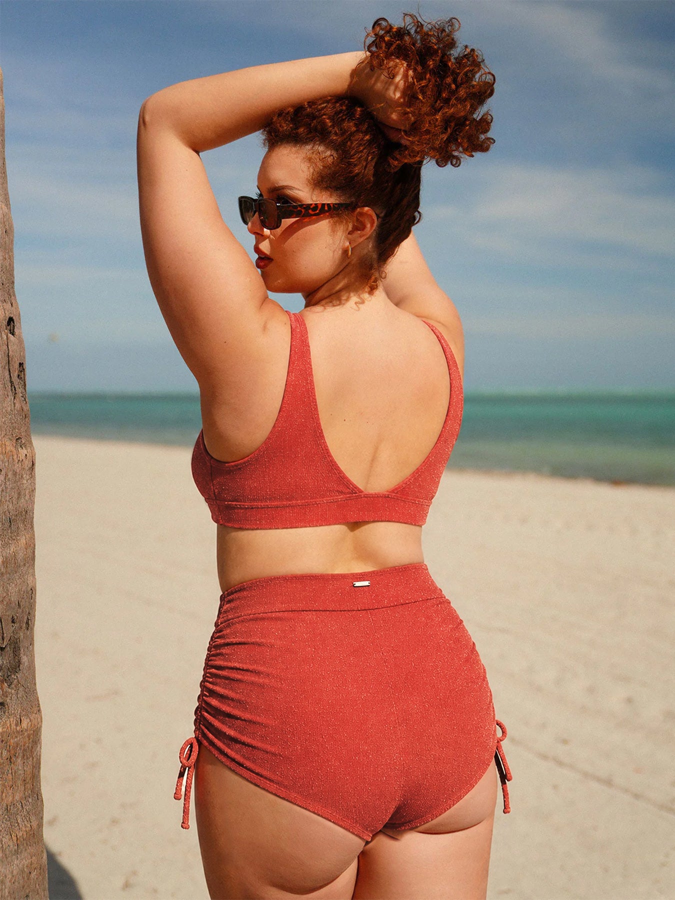 Women's Knit Nylon Plus Size Bikini Top Sustainable Plus Size Bikinis - BERLOOK