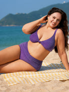 Women's Knit Nylon Plus Size Bikini Tops Sustainable Plus Size Bikinis - BERLOOK