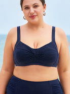 Women's Knit Nylon Plus Size Bikini Tops Sustainable Plus Size Bikinis - BERLOOK