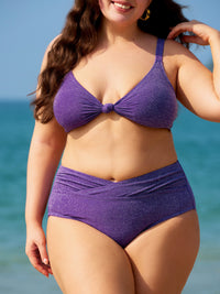 Women's Knit Nylon Plus Size Bikini Tops Sustainable Plus Size Bikinis - BERLOOK