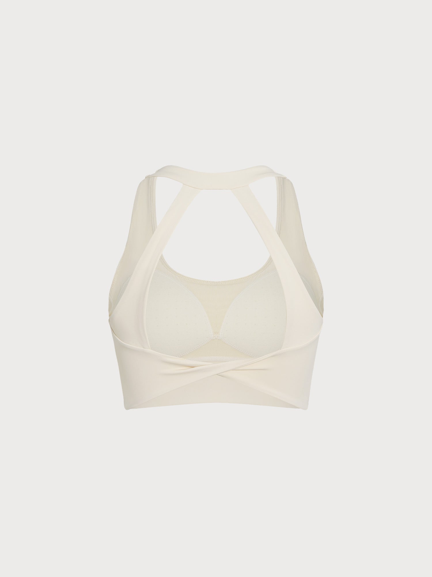 Women's Knit Nylon Sports Bra Sustainable Yoga Tops - BERLOOK
