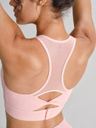 Women's Knit Nylon Sports Bra Sustainable Yoga Tops - BERLOOK