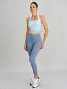 Women's Knit Nylon Sports Bra Sustainable Yoga Tops - BERLOOK